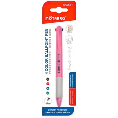 Fitto 0.7mm 4 in 1 Ball Point Pen, 14.5cm Innovative Multi-Function Writing Tool