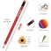 Fitto 18 Pieces 2.6mm Color Pencils 19cm – 18 Vibrant Colors for Drawing and Art