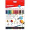 Fitto 18 Pieces 2.6mm Color Pencils 19cm – 18 Vibrant Colors for Drawing and Art