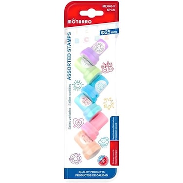 Fitto 6 Pieces Assorted Sky Theme Stamps, 25mm