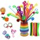 Fitto Chenille Stems for Creative Craft, Assorted Colors for DIY Creative Projects