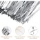 Fitto 12cm Twist Ties Silver for Kitchen & Home Storage, Food Sealing, Bag Closure Accessories