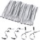Fitto 12cm Twist Ties Silver for Kitchen & Home Storage, Food Sealing, Bag Closure Accessories