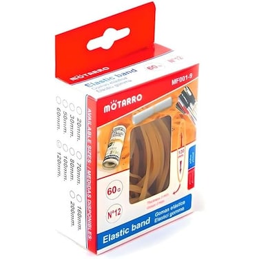 Fitto 60g Yellow Elastic Rubber Bands for Crafts, Office &amp; Home Use