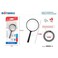 Fitto Set of 5 50mm Magnifying Glasses &ndash; 11cm Black