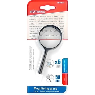 Fitto Set of 5 50mm Magnifying Glasses &ndash; 11cm Black