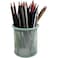 Fitto Round Pen Holder, 9x8cm, Assorted Colors for Desk Organization