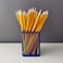 Fitto Blue Rectangle Pen Holder 8x10cm Desk Organizer