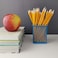 Fitto Sky Blue Pen Holder - Rectangle Shaped 8x10cm Desk Organizer
