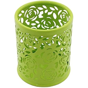 Fitto Green Pen Holder Round Desk Organizer 8x9cm
