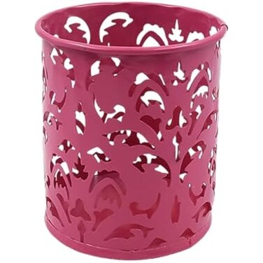 Fitto Flamingo Pink Round Pen Holder 8x9cm Desk Organizer