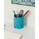Fitto 1 Piece Pen Holder Round Shaped 8x9cm Sky Blue Desktop Organizer
