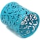 Fitto 1 Piece Pen Holder Round Shaped 8x9cm Sky Blue Desktop Organizer