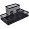 Fitto Desk Organizer, Black – Multi-Compartment Office and Home Storage