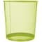 Fitto Round Paper Bin Green 23.5x19x26cm for Office & Home Waste Disposal