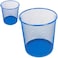 Fitto Blue Round Shaped Paper Bin 23.5x19x26cm for Office &amp; Home