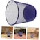 Fitto Blue Round Shaped Paper Bin 23.5x19x26cm for Office &amp; Home