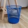Fitto Blue Round Shaped Paper Bin 23.5x19x26cm for Office &amp; Home