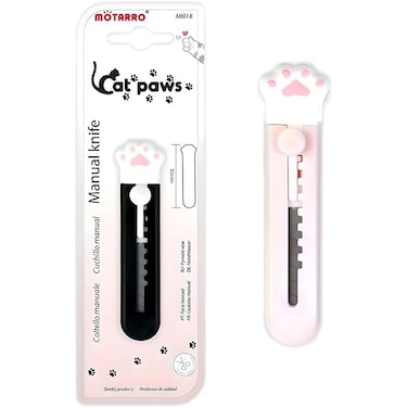 Fitto 9m Manual Knife 9.5cm Pink Utility Cutter