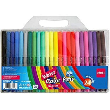 Fitto 24 Pieces Water Color Pens 12.5cm Assorted Colors for Art, Drawing &amp; Crafting