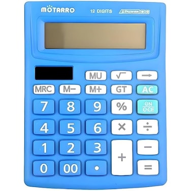 Fitto Blue Calculator 10x13.5cm – 1 Piece Compact Calculator