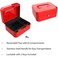 Fitto Deposit Box 9x12.5cm Red for Document & File Storage