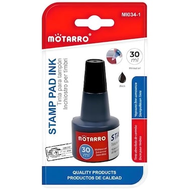 Fitto 30ml Black Stamp Pad Ink for Office, Craft &amp; DIY Use