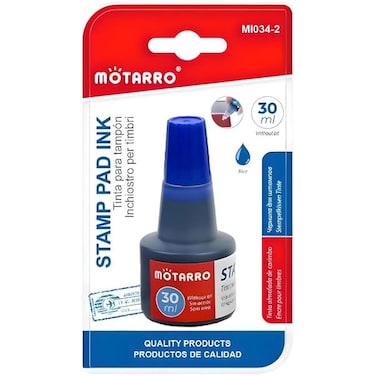 Fitto 30ml Blue Stamp Pad Ink for Office &amp; Craft Use