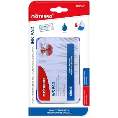 Fitto Blue Ink Pad 12.3x8.5cm for Office &amp; Craft Applications