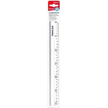 Fitto Aluminium Ruler Scale 30cm – Accurate Measuring Tool for Crafts, DIY, Engineering
