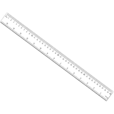 Fitto Aluminium Ruler Scale 40cm, Durable Measuring Tool for Accurate Measurements