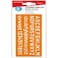 Fitto Lettering Template 15cm Orange - Upper &amp; Lower Case Letters and Numbers