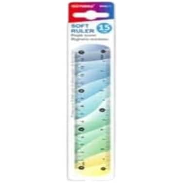 Fitto 15 cm Soft Ruler Scale, Assorted Colors Measuring Tool for School &amp; Office