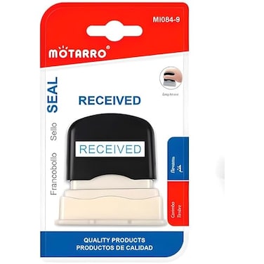 Fitto Black Cover Stamp 6.5cm for Office, Document, and Art Marking