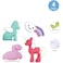 Fitto 4 Pieces Assorted Animal Shaped Erasers, Colorful School Supplies