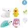 Fitto 4 Piece Assorted Birds & Animals Shaped Erasers Assorted Colors