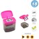Fitto Sharpner with Container, Pink - 1 Piece Pencil Shaver for Desk Use