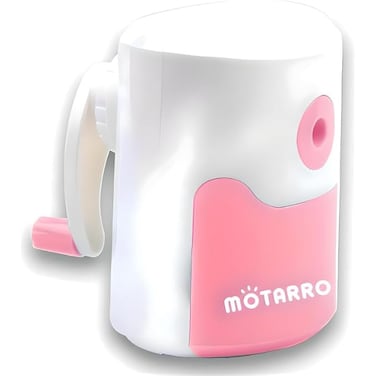 Fitto Pencil Sharpener with Container, Blue - Compact, Easy to Use for Office &amp; School