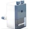 Fitto Pencil Sharpener with Container, Blue - Compact, Easy to Use for Office &amp; School