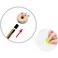 Fitto 4 Pieces Assorted Cat Shaped Erasers, Assorted Colors