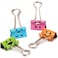 Fitto 8 Piece 25mm Binder Clips with Emoji, Assorted Colors Office Stationery Fastener