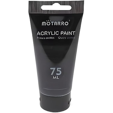 Fitto 75ml Acrylic Paint Black – Artist Painting Supply for Crafts and DIY Projects