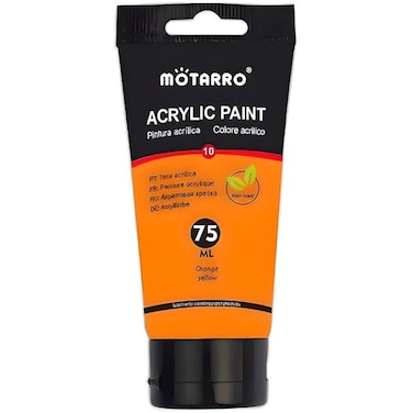 Fitto 75ml Acrylic Paint Orange for Arts, Crafts, DIY Projects