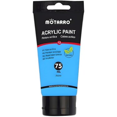 Fitto 75ml Acrylic Paint Azure Blue Art Supply for Artists & Crafts Projects