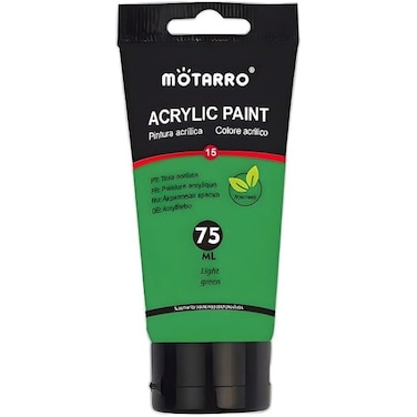 Fitto 75ml Acrylic Paint Light Green for Arts & Crafts and DIY Projects