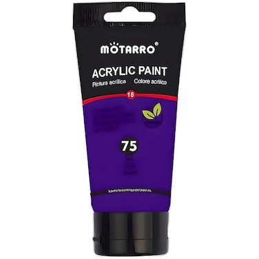 Fitto 75ml Acrylic Paint Deep Purple for Crafting & Art Projects