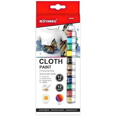 Fitto 12-Piece 12ml Water Colors Set - 12 Vibrant Colors for Drawing &amp; Painting