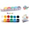 Fitto 6 Pieces 15ml Tempera Set - 6 Washable Paint Colors for Arts and Crafts