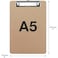 Fitto A5 Sheet Folder with Clip, 23x15.5cm, 50 Sheet Capacity, Brown