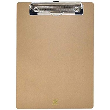 Fitto A5 Sheet Folder with Clip, 23x15.5cm, 50 Sheet Capacity, Brown